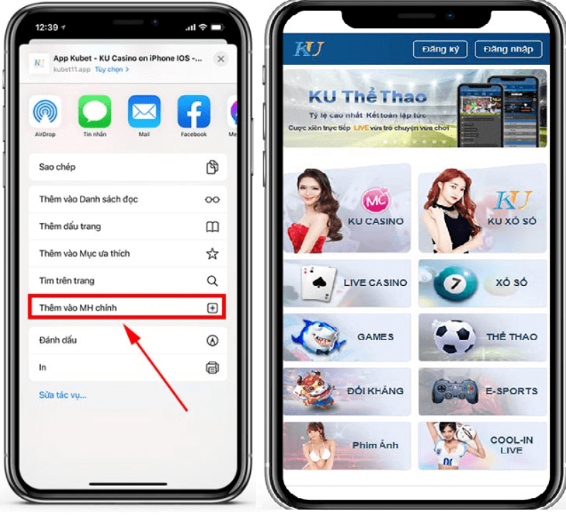 Tải qua IOS